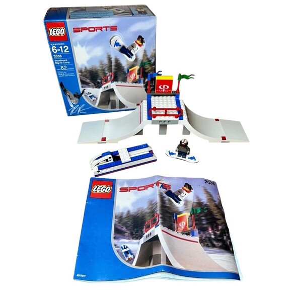 LEGO SPORTS 3536 Gravity Games "SNOWBOARD BIG AIR COMP" Vintage 2003 - Picture 1 of 7